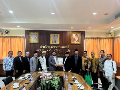 ต้อนรับคณะผู้แทนจากสมาคมครู Nahdlatul Ulama (PERGUNU)